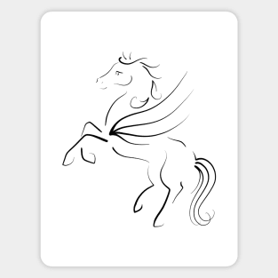 Sweet Rearing Pegasus Magnet